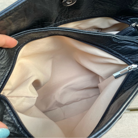 L'Artigiano Sorrentino black leather purse bag made in Italy - Picture 11 of 14